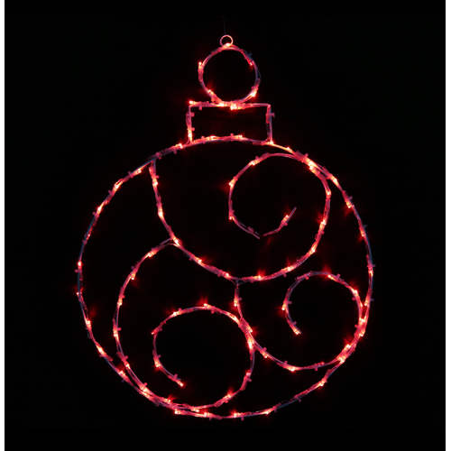 60cm Red Twinkling Bauble Motif -PREORDER