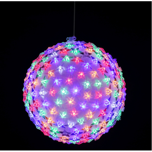 25cm Twinkle Multi Star Ball 