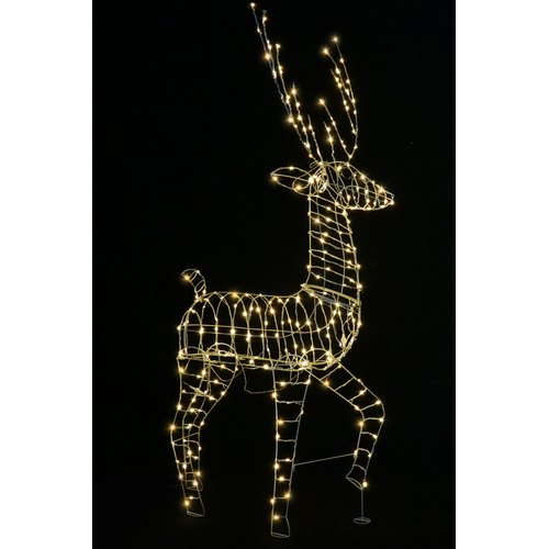 Flexi Warm White Reindeer with Antlers - PREORDER