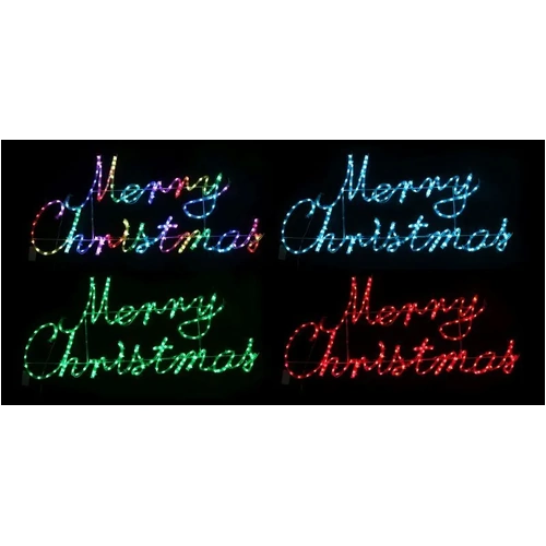 RGB Lightshow Merry Christmas sign 