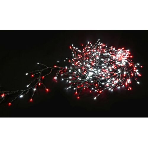10.4m Red and White Cluster Light - PREORDER