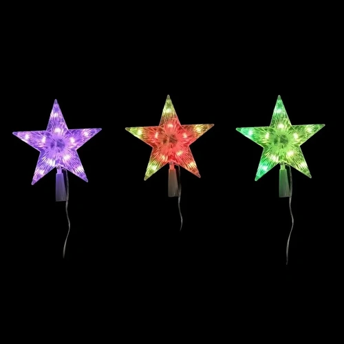 USB LED Lightshow Star Topper 19cm 