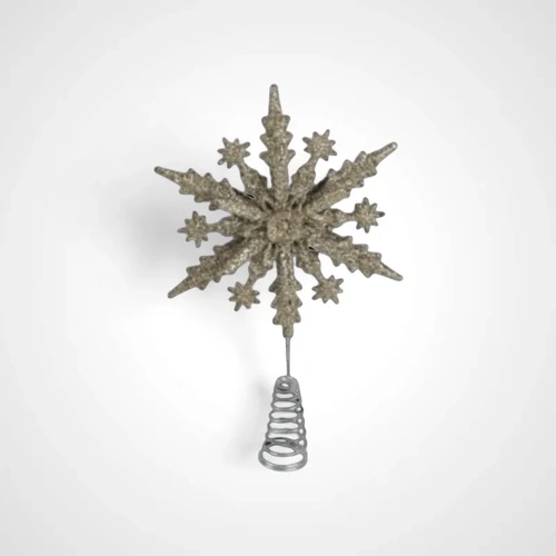 Gold Glitter Star Tree Topper - Avail Oct 23