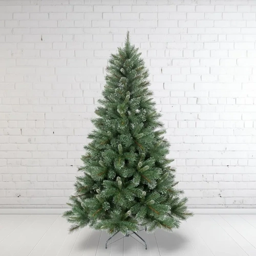 7 Foot Hard Needle Mixed Frosted Christmas Tree