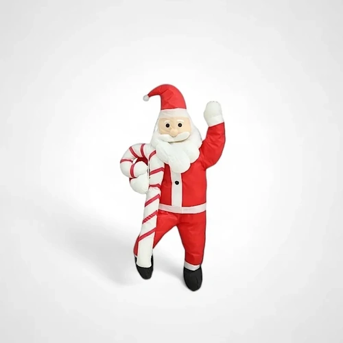 120cm Nylon Santa with Cane