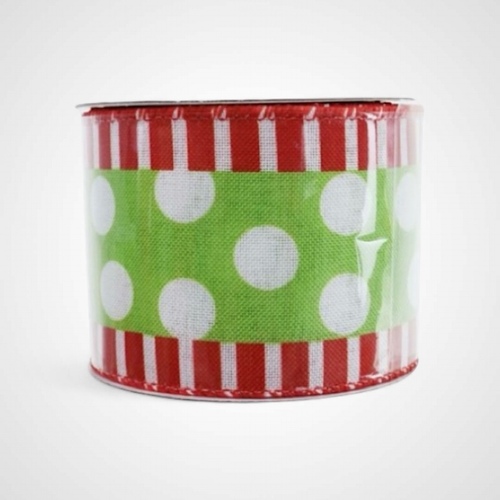 60mm Grinch Spots Ribbon 2.7m  - PREORDER