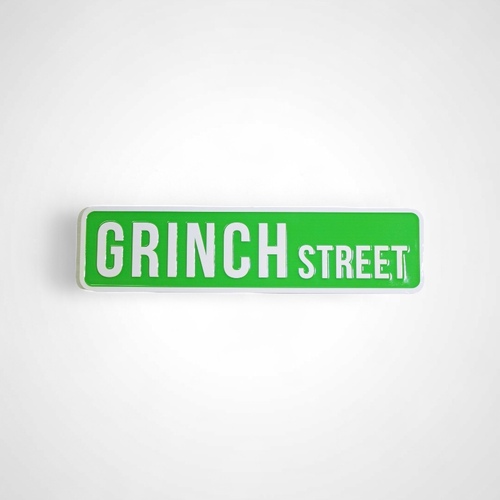 Dr Seuss Grinch Street Sign