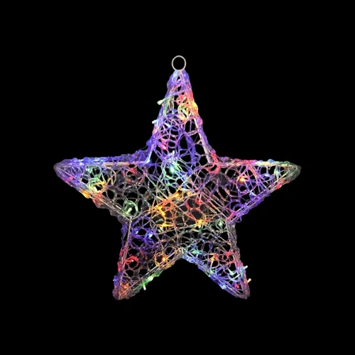 58cm Acrylic Multi Coloured Star- 3D