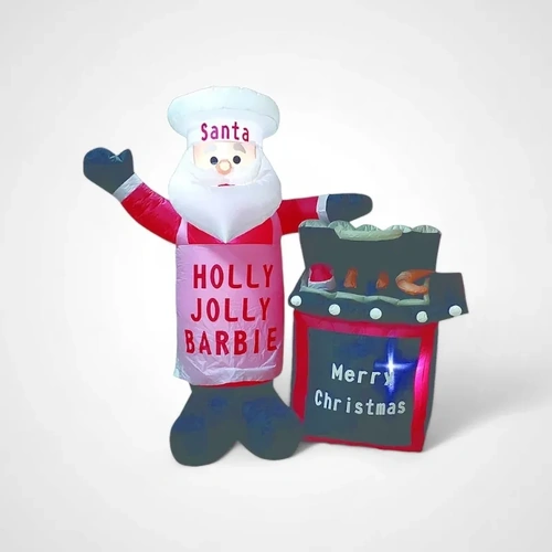 Santa BBQ inflatable 180cm Tall