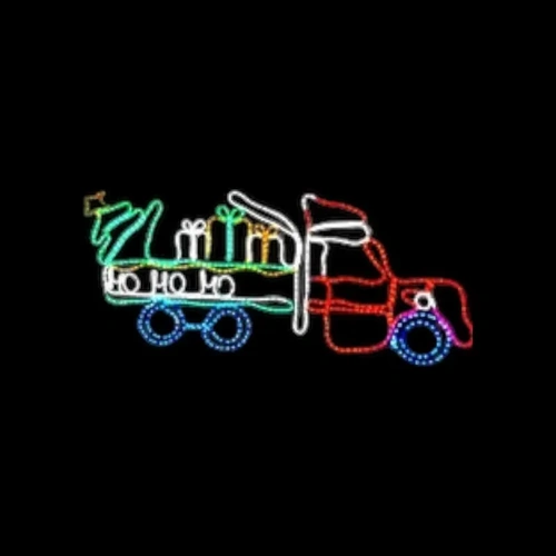 Santa Truck Rope Light Motif 185cm