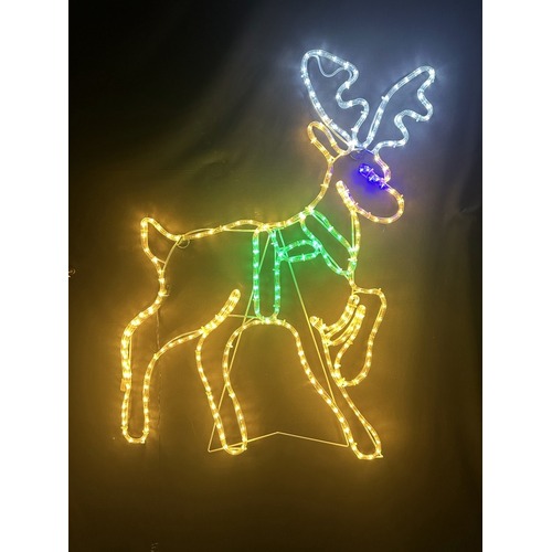 Single Reindeer Rope Light Motif