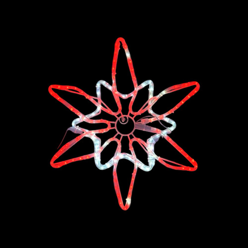 64cm Red/White North Star Motif 