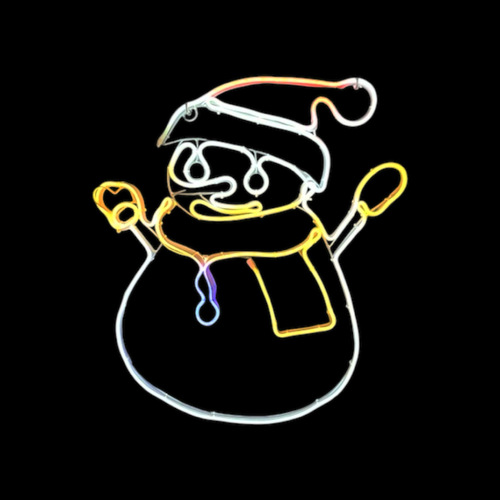 72cm Neon Snowman Rope Light Motif 